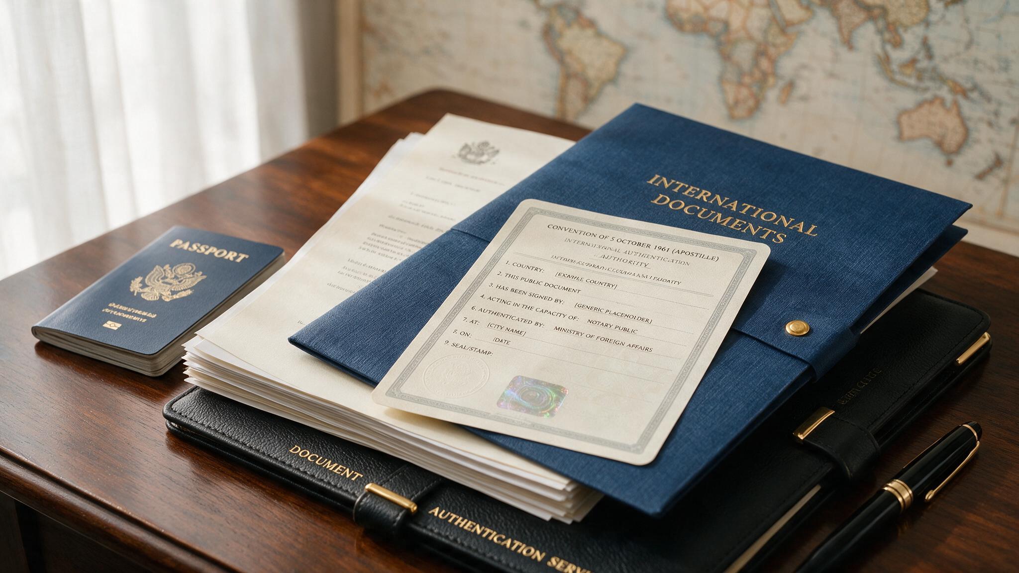Apostille certificate for international document authentication