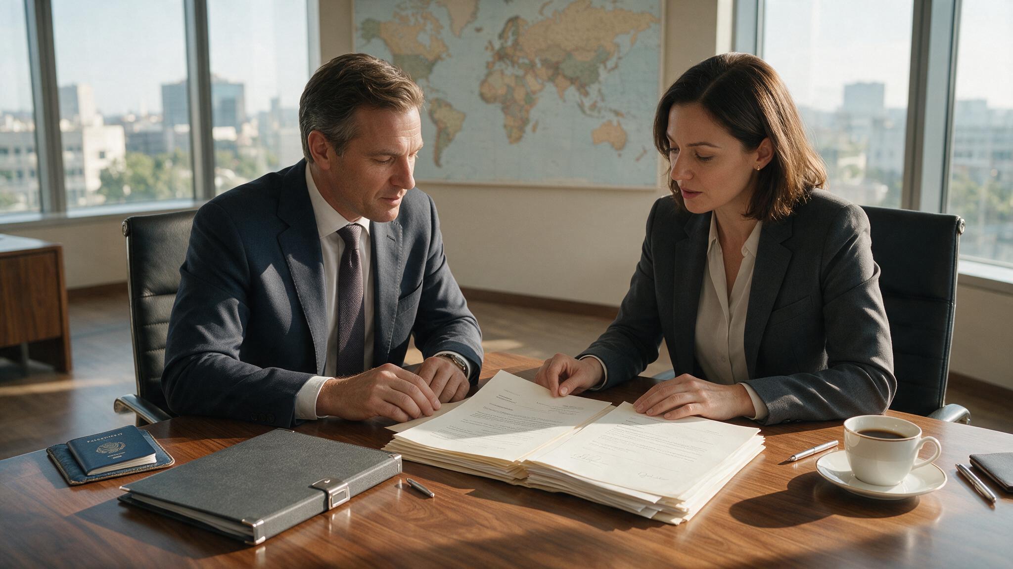 International business documents prepared for use overseas