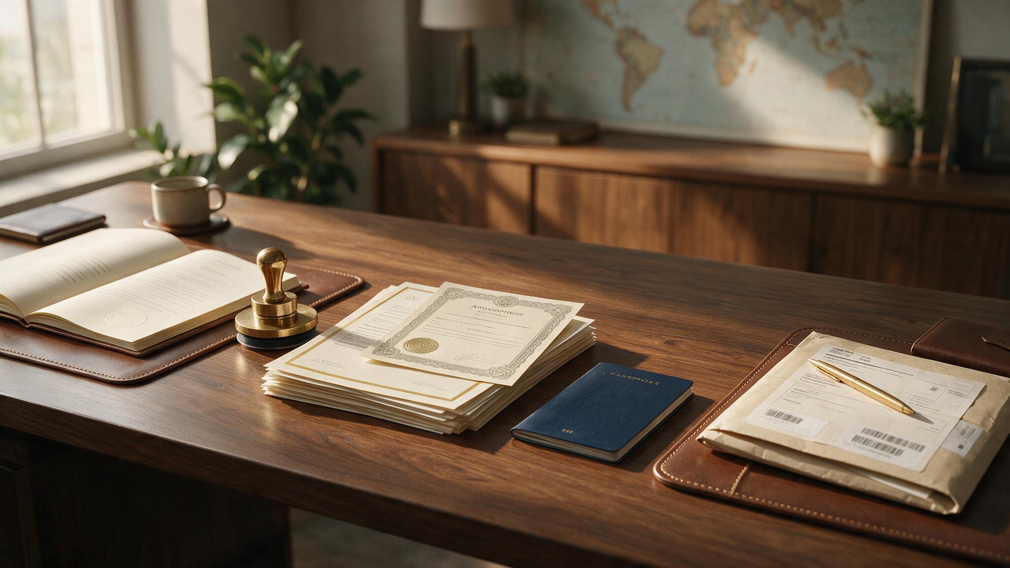 International document authentication and apostille process