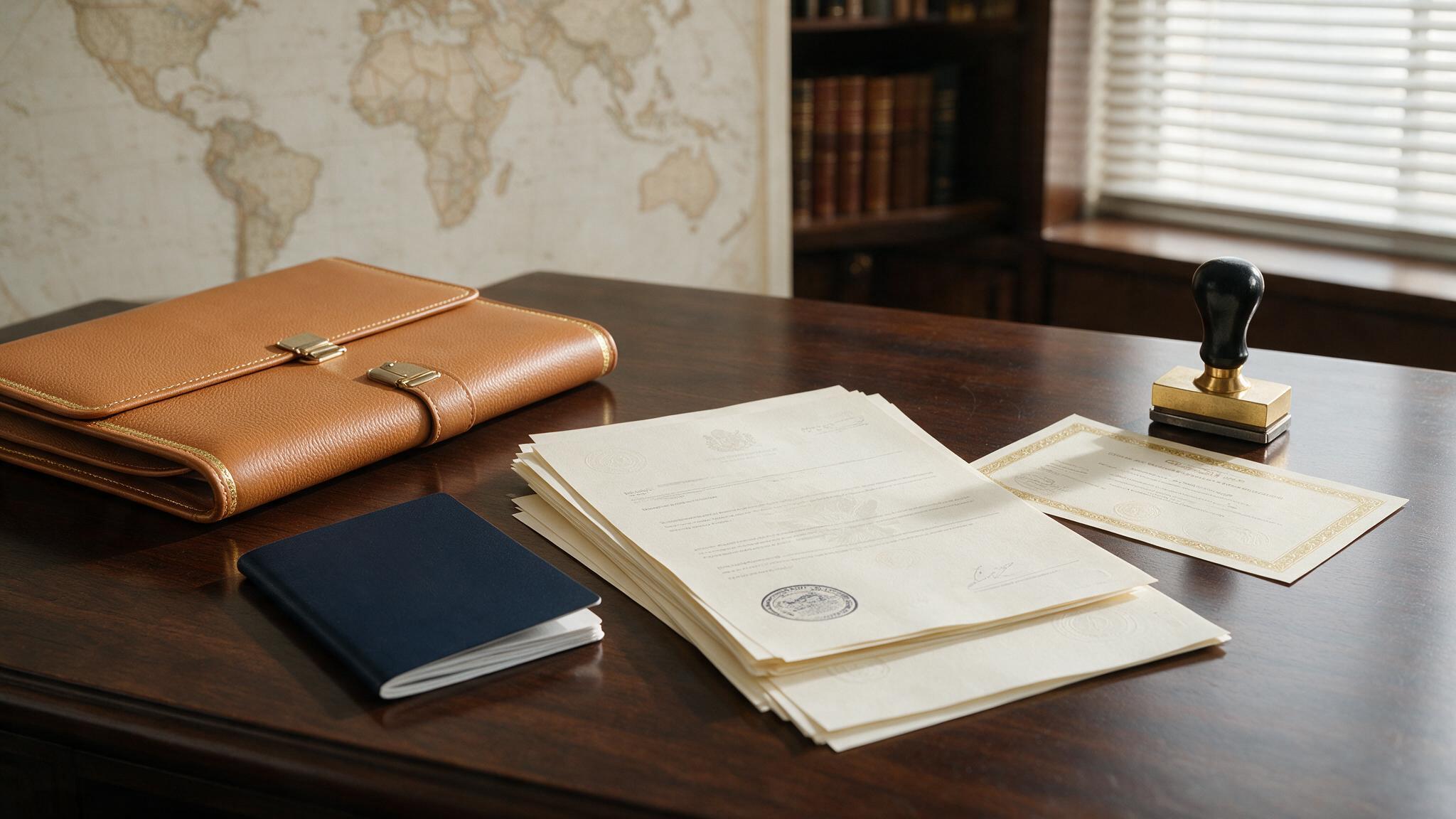 International document authentication process for documents used abroad