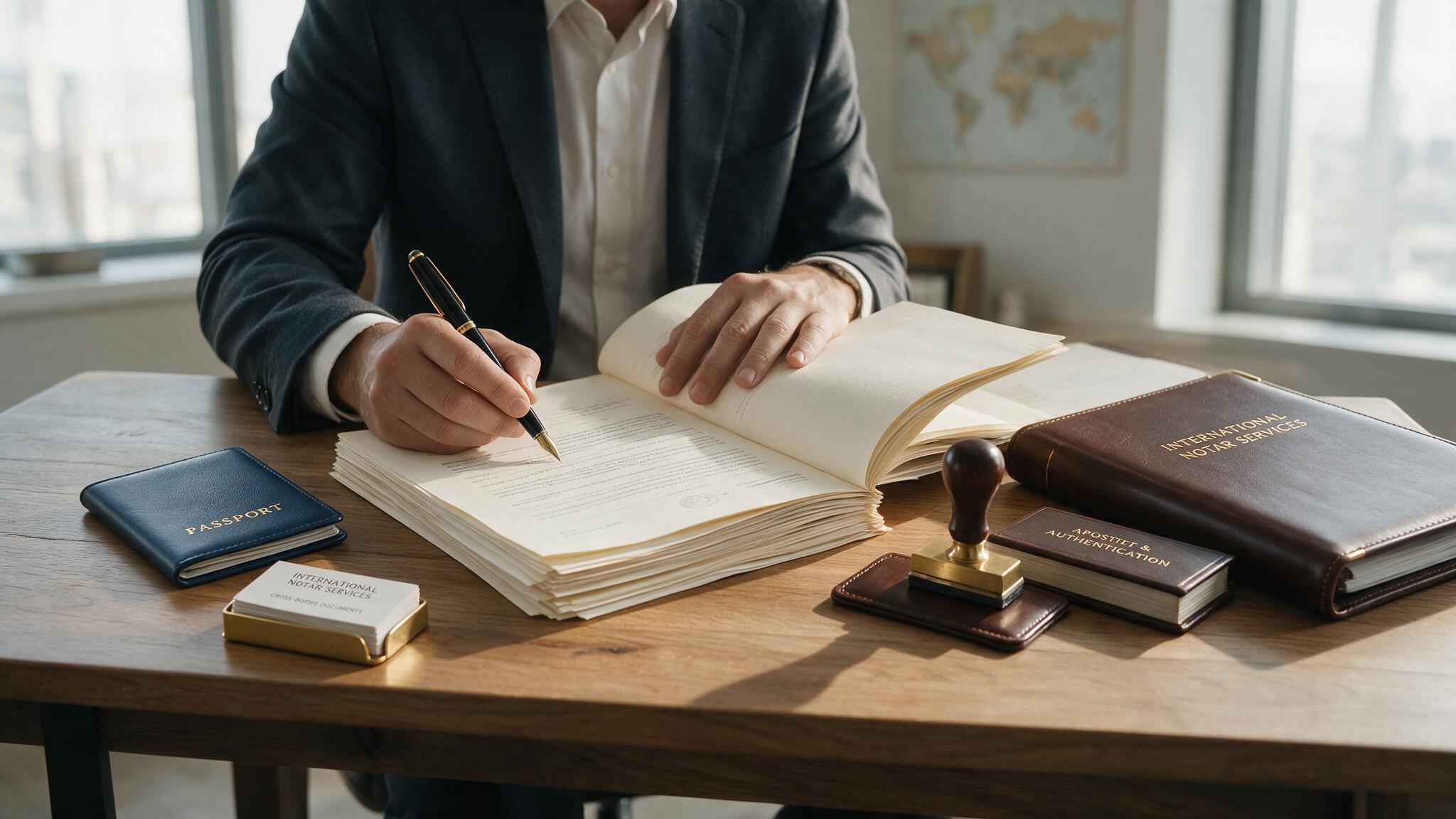 International notary services for documents intended for use abroad