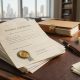 Notarial certificate attached to a notarized legal document 80x80